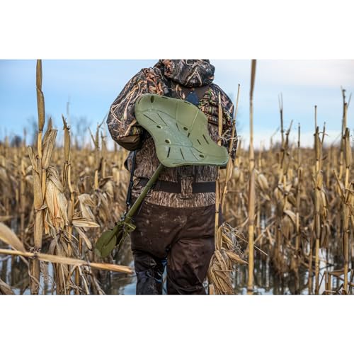 Waterfowl Hunting Seat - Ergonomic Adjustable Marsh Stool with Rotating Support
