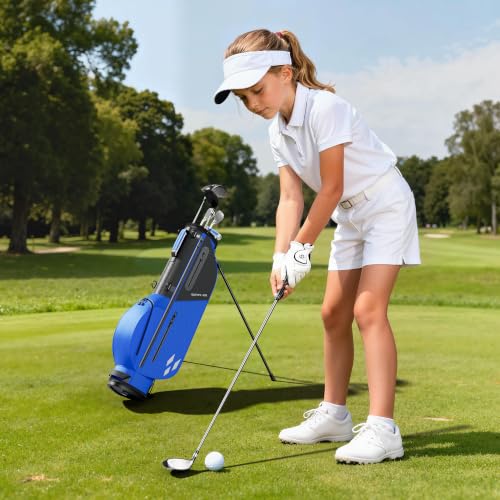Kids Golf Clubs Set for Ages 6-8 - Right Hand Blue, Junior Golf Equipment