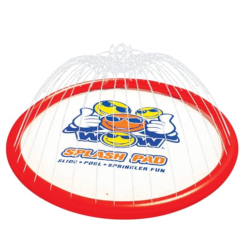 10 Ft Diameter Giant Splash Pad - Inflatable Water Play Mat for Kids, Portable & Durable