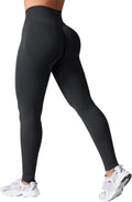 VOYJOY Seamless Impact Leggings - Tummy Control & Butt Lifting | Medium Waist Gym Yoga Pants
