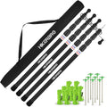 HIKERBRO 4 Pack Adjustable Aluminum Tarp Poles - Telescoping Camping Tent Poles, 2.67ft-7.67ft