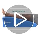 BoneFoam Knee Extension & Elevation Pillow for Post-Surgery Recovery
