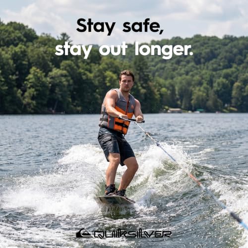 Quiksilver Men's Life Jacket - Orange Small-Medium USCG & Transport Canada Approved
