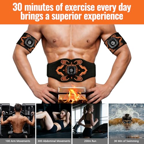 OSITO Wireless EMS Muscle Stimulator 3-Pack for Abs Arms Legs - FDA Cleared