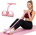 Skiennix Multifunctional Pedal Resistance Band - Heavy-Duty TPE Tubes for Full Body Workouts | 4/6/8 Tubes