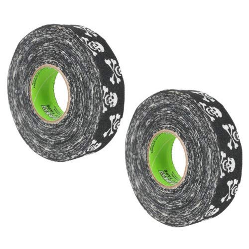 Hockey Tape Skull & Crossbones 2-Pack, 24mm x 25m Pro-Cloth By Renfrew