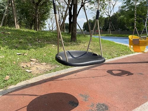 SELEWARE Heavy Duty Tree Swing for Adults & Kids - Black Cushion Style (2 Pack)