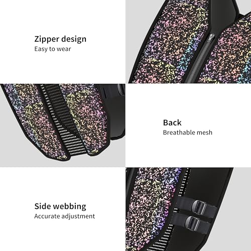 22 lb Reflective Weighted Vest for Fitness & Running - Adjustable, Washable