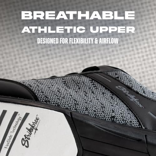 Men's Athletic Bowling Shoes - 10.5 Black Steel Mesh, Left/Right Hand
