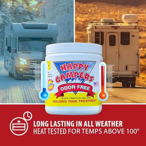Happy Campers RV Toilet & Black Tank Treatment Powder - 18 Doses
