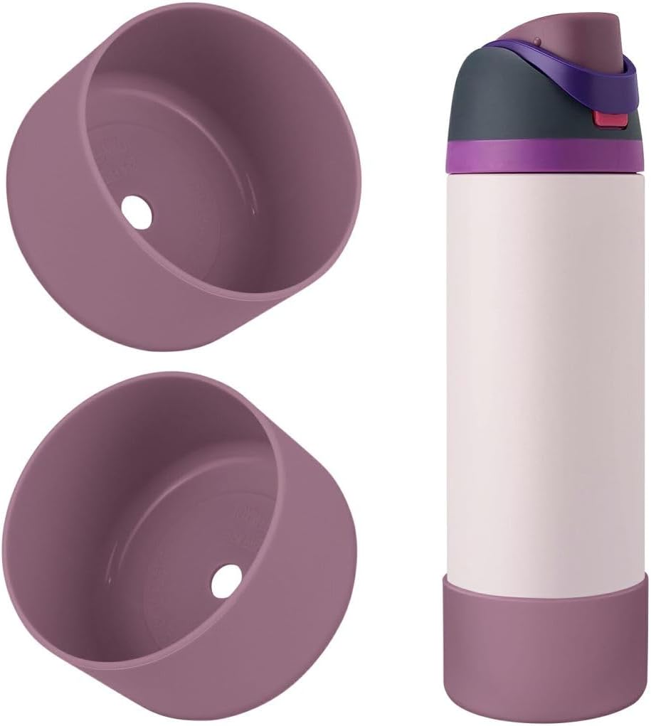 Owala Silicone Water Bottle Boot - Protective Anti-Scratch Sleeve Cover for 24oz, 32oz, 40oz Bottles | Mauve