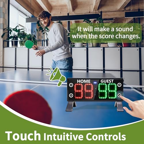 YZ Portable Digital Scoreboard for Basketball & Outdoor Games - Remote Control & Bright LED Display