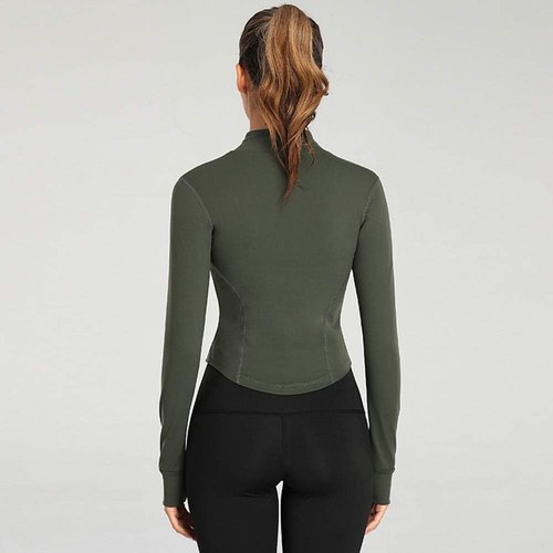 Lviefent Women's Lightweight Running Track Jacket - Slim Fit Workout & Yoga Wear with Thumb Holes