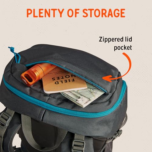 Kelty Asher 35L Beluga Stormy Blue Lightweight Hiking Backpack with Internal Frame