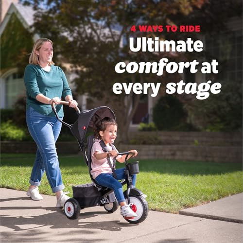 Radio Flyer City 4-in-1 Stroll 'N Trike for 1-5 Year Olds - Black (Variation)