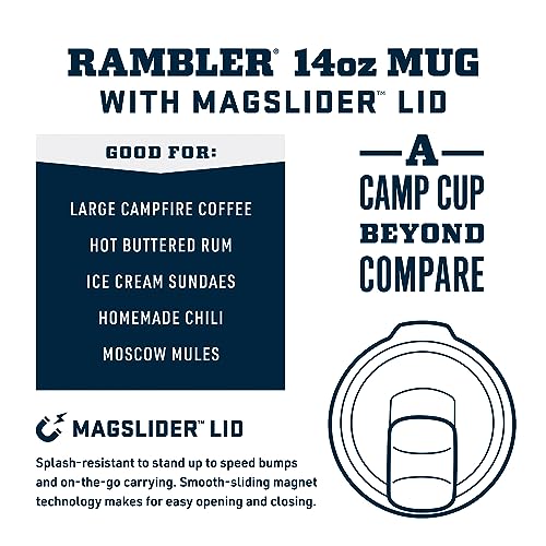 YETI Rambler 14 oz Navy Stackable Vacuum Insulated Mug with MagSlider Lid