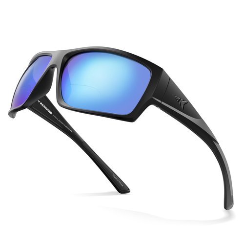 KastKing Estero Polarized Sunglasses,Bi-Focal x1.5x2.0x2.5 Magnifications,Wrap Frame Sport Reader Sunglasses for Men&Women