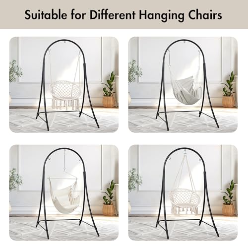 ANOW Heavy Duty Adjustable Hammock Chair Stand - Indoor & Outdoor Support