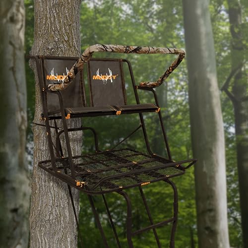 Muddy 17' Two-Person Hunting Tree Stand with Steel Frame, Flex-Tek Seat