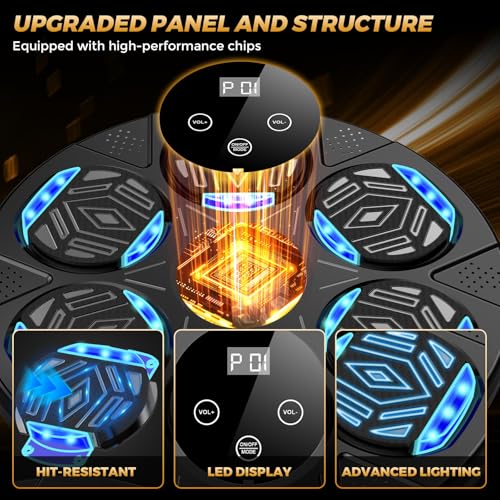 LOLBOX Bluetooth Music Boxing Machine with 7 Speed Modes for Home Fitness