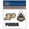 Purdue Boilermakers Vinyl Sticker Set - 3-Pack 6 Inch Decals with Team Logo