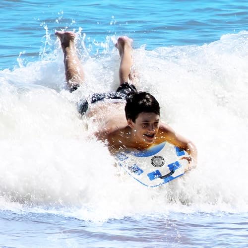 Freein Blue Inflatable Body Board - 40" Surfboard for Beach & River Fun
