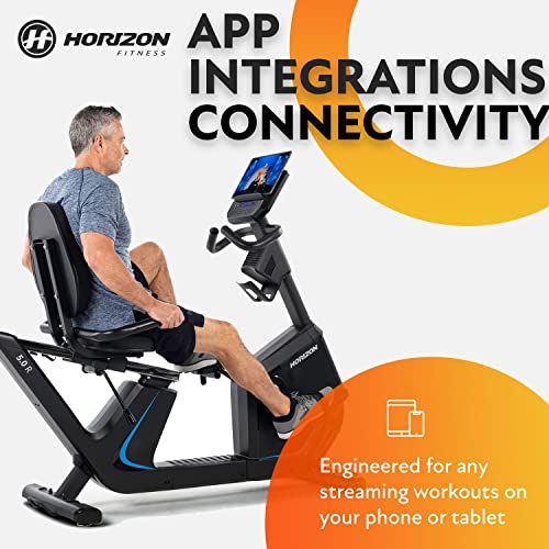 Recumbent Exercise Bike with Bluetooth & Comfort Seat - 350lb Capacity