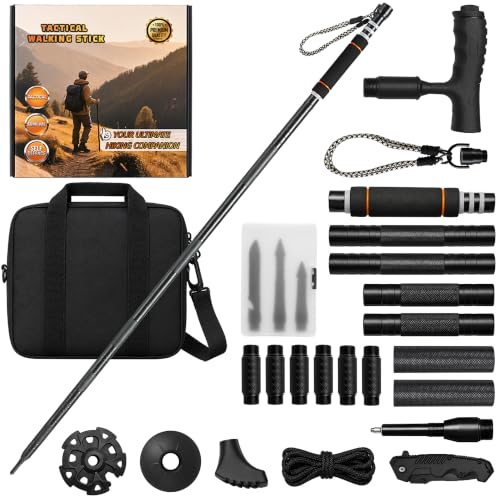 15-in-1 Tactical Hiking Stick with Multi-Tool & Self Defense
