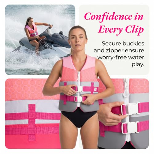 Roxy Women's Orange Small Life Jacket - USCG Approved Watersports Vest