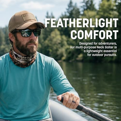 Camo UV Face Shield 5-Pack for Outdoor Activities - Hunting, Fishing, Hiking