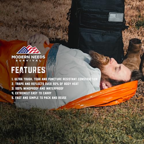 Emergency Sleeping Bag & Bivy Sack - Compact Survival Blanket with Warmth - Variation 10