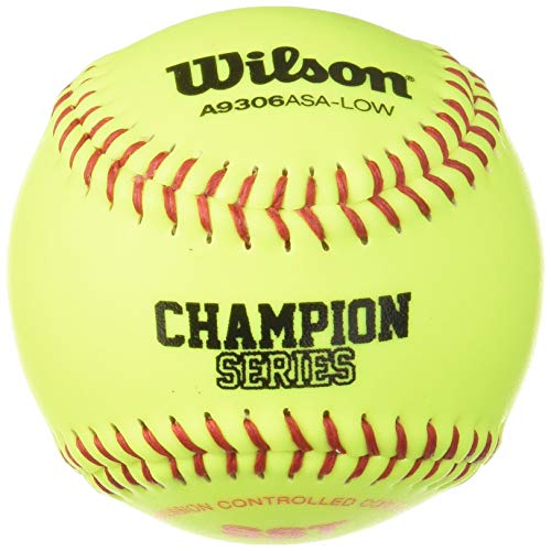 Wilson A9306 11" ASA Softball - Synthetic Cover, Controlled Cork, 1 Dozen