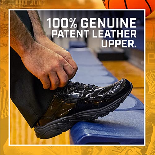 3N2 Reaction Men's Wide 11 Black Patent Leather Basketball Referee Shoes