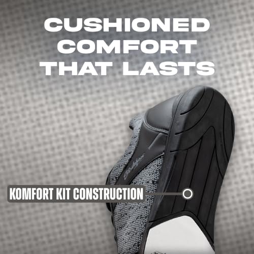 Men's Athletic Bowling Shoes - 10.5 Black Steel Mesh, Left/Right Hand