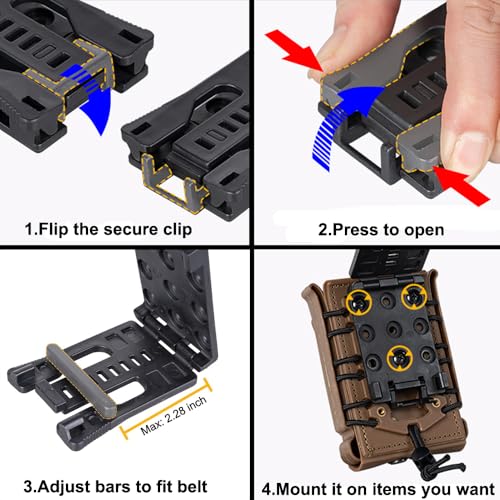 Outdoor Nylon Belt Clip for Knife Holster Camping Gear New Type#3
