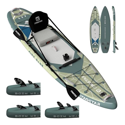 iTAOSTAR 12'×35'' Army Green Paddle Board with All Gear - Inflatable SUP for Water Recreation