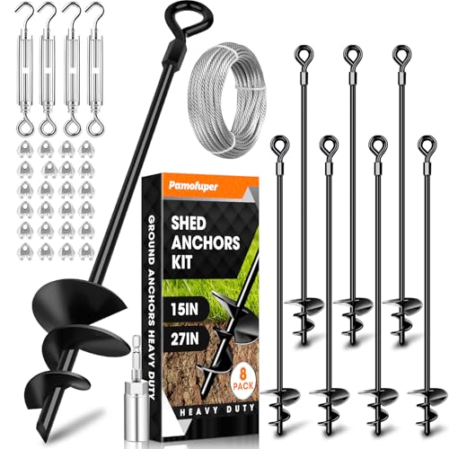 27-Inch Ground Anchors Kit with 3/16