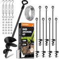 27-Inch Ground Anchors Kit with 3/16