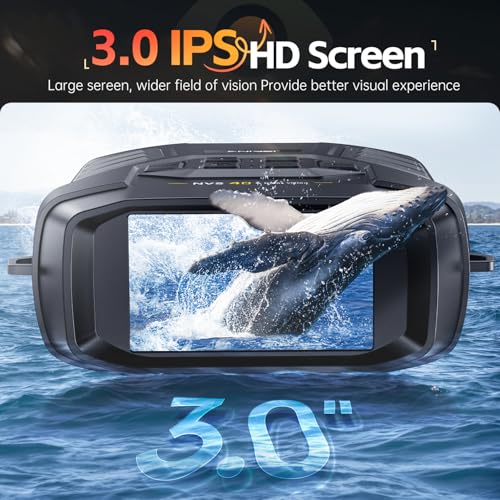 FNIRSI NVS40 4K Night Vision Goggles with 36MP Camera, Long Range Wildlife Observation