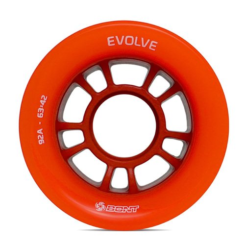 Bont Evolve Professional-Grade Indoor Roller Skate Wheels - High-Performance Polyurethane Speed Wheel Set - Blue 88A - Set of 4 wheels (Blue 88A)
