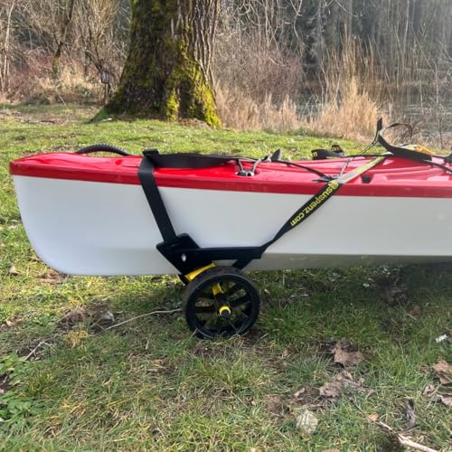 Suspenz Kayak & Canoe Transport Cart with Straps, Lightweight Aluminum Frame