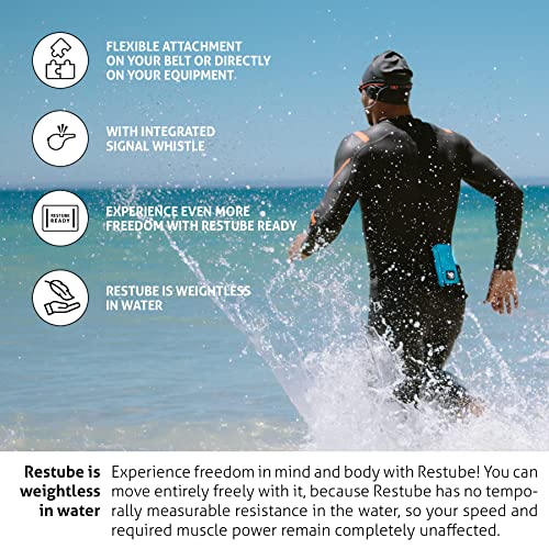 Restube Active Swimming Safety Buoy Black + Ice Mint for Adults & Kids