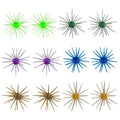Floating Sea Urchin Creature Baits for Bass Fishing - Mixed Colors, 2.75in, 12 Pcs