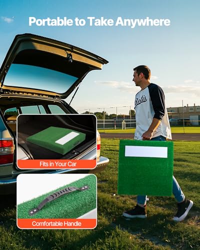 30 Inch Green Pitching Mound for Baseball & Softball Practice Indoor Outdoor