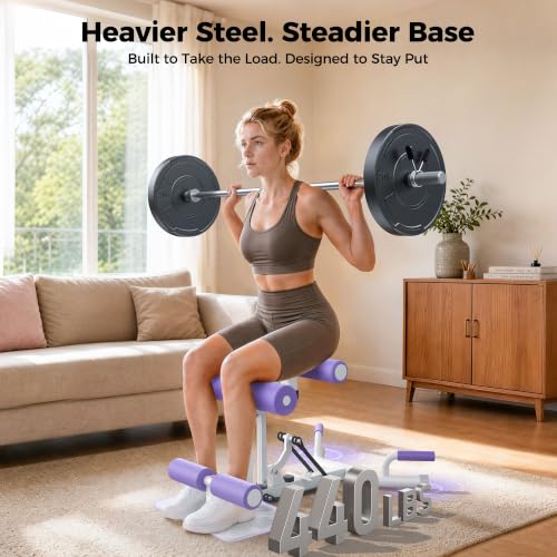 FEIERDUN Adjustable Steel Squat Machine for Women, 400lbs Capacity Home Gym Equipment
