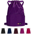 ZOORON Waterproof Gym Backpack - Versatile Drawstring Design for Men & Women | Mini Travel Daypack