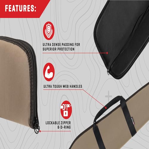 Allen Company Leadville 52" Shotgun Case, Tan/Black