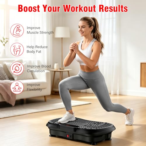 Vibration Plate for Lymphatic Drainage & Weight Loss - Adjustable Speeds