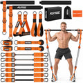 Heavy Duty Pilates Bar Kit with Resistance Bands - Orange, 270LBS