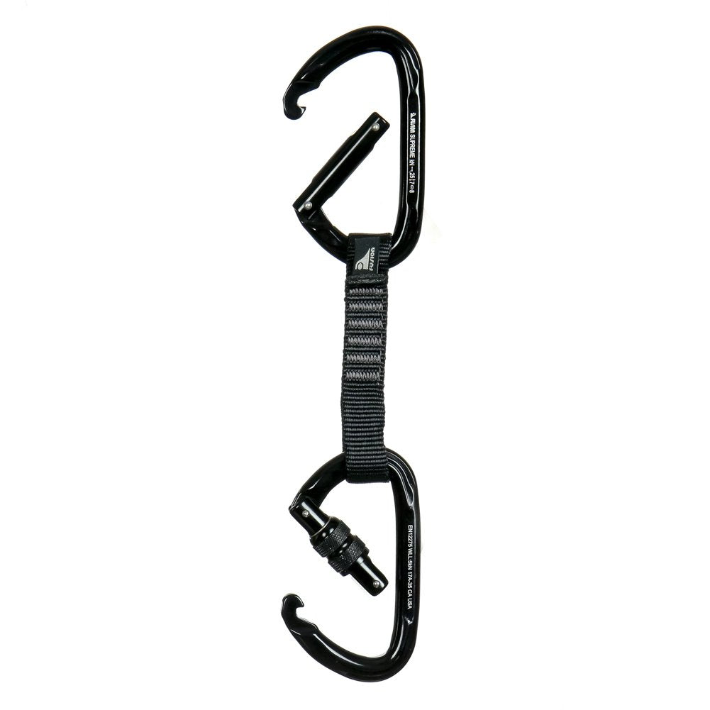 Quickdraw Set with Straight Gate and Screw Gate Carabiners, 4-Pack